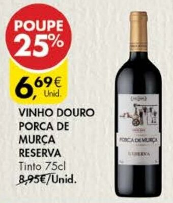 Pingo Doce Vinho Douro Porca de Murça Reserva 75cl promoção