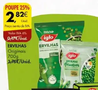Pingo Doce ERVILHAS Originais 700g promoção
