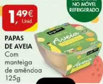 Pingo Doce PAPAS DE AVEIA Com manteiga de amêndoa 125G promoção