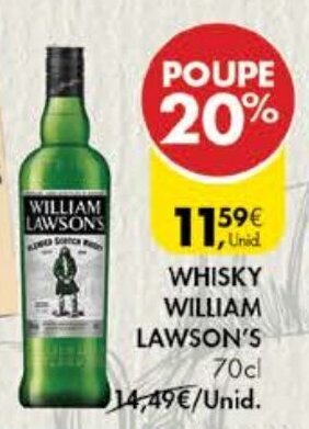 Pingo Doce Whisky William Lawson's 70cl promoção