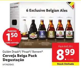 Lidl Gulden Draak/ Piraat/ Bornem Cerveja Belga Pack Degustação promoção