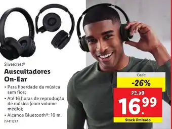 Lidl Silvercrest Auscultadores On-Ear promoção