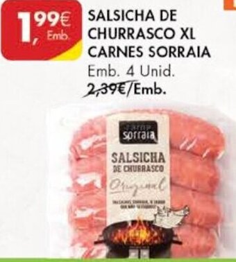 Pingo Doce Salsicha de Churrasco XL Carnes Sorraia 4 Unid promoção