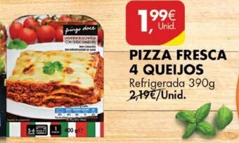 Pingo Doce Pizza Fresca 4 Queijos 390g promoção