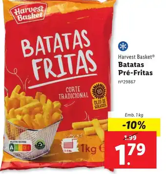 Lidl Harvest Basket Batatas Pré-Fritas promoção