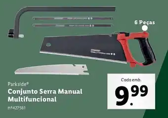 Lidl Parkside Conjunto Serra Manual Multifuncional promoção