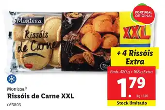 Lidl Monissa Rissóis de Carne XXL promoção
