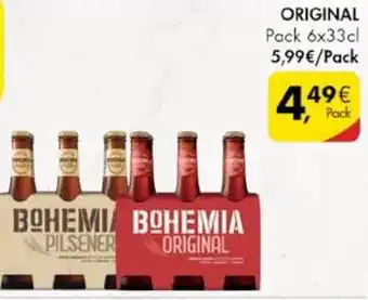 Pingo Doce Bohemia Cerveja Original 6x33cl promoção