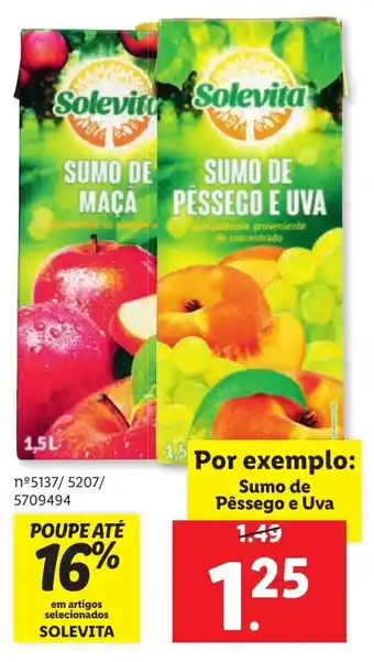 Sumo de Pêssego e Uva