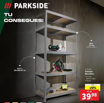 Lidl Parkside Estante Metálica promoção