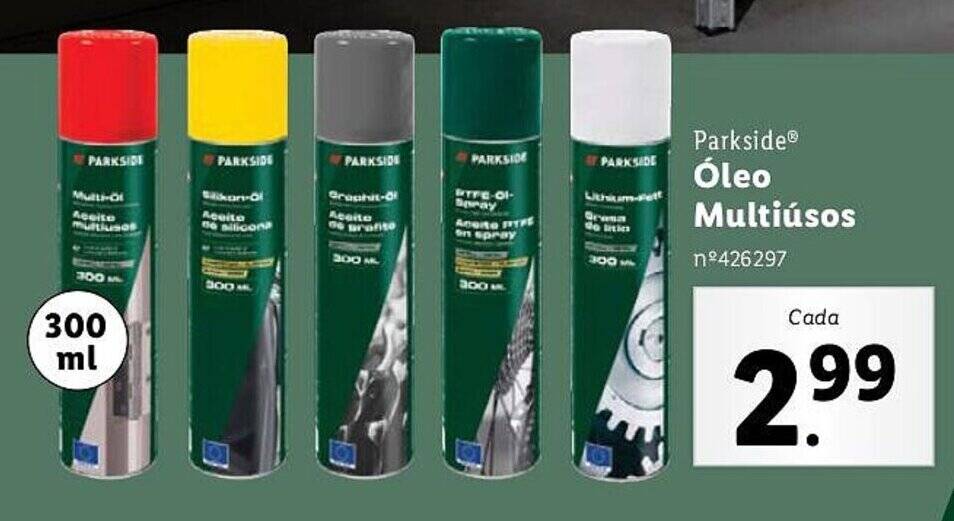 Lidl Parkside Óleo Multiúsos promoção