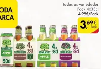 Pingo Doce Somersby Todas as Variedades 4x33cl promoção