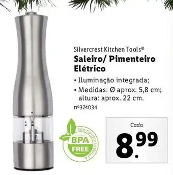 Lidl Silvercrest Kitchen Tools Saleiro/ Pimenteiro Elétrico promoção