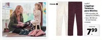 Lidl Lupilu Leggings Térmicas para Menina promoção