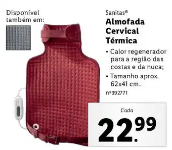 Lidl Sanitas Almofada Cervical Térmica promoção