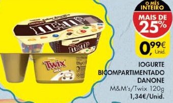 Pingo Doce Iogurte Bicompartimentado Danone 120g promoção