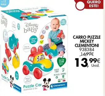 CARRO PUZZLE MICKEY CLEMENTONI 938384
