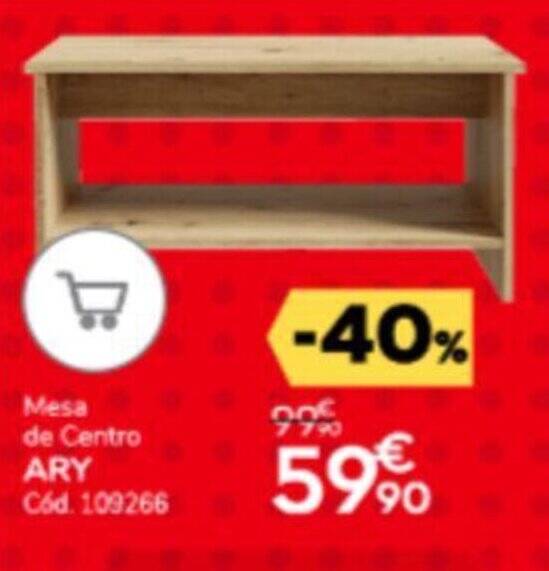 Conforama Mesa de Centro ARY Cód. 109266 promoção