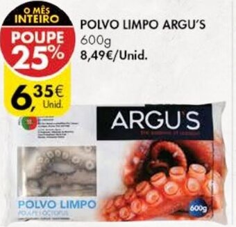 Pingo Doce Polvo Limpo Argu's 600g promoção