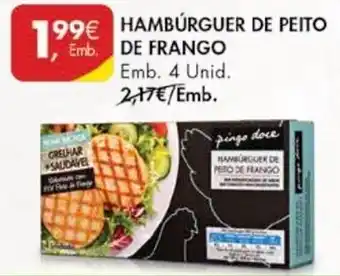 Hambúeguer de Peito de Frango 4 Unid