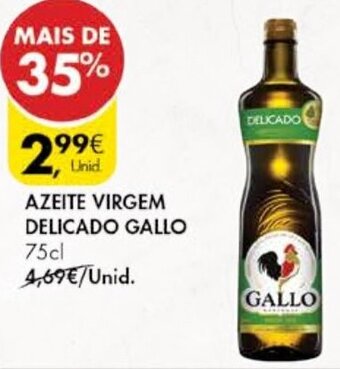 Pingo Doce Azeite Virgem Delicado Gallo 75cl promoção