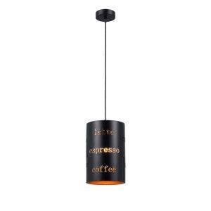 Brico Depôt Candeeiro suspenso de teto 1 x e27 café 2 preto kelektron promoção