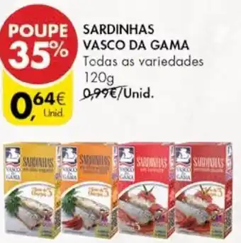 Pingo Doce Sardinhas Vasco da Gama 120g promoção