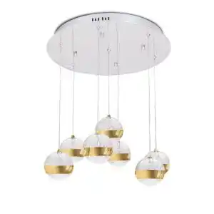 Drops 7 candeeiro de teto led cromado