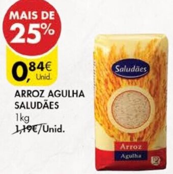 Pingo Doce Arroz Agulha Saludães 1kg promoção