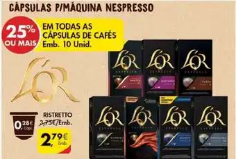 Pingo Doce Cápsulas P/Máquina Nespresso 10 Unid promoção