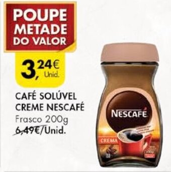 Pingo Doce Café Solúvel Creme Nescafé 200g promoção