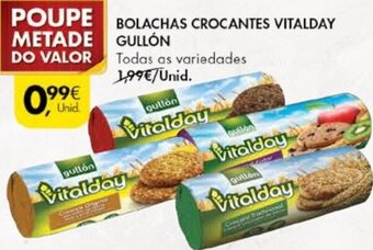 Pingo Doce Bolachas Crocantes Vitalday Gullón promoção