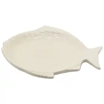 Prato sopa 24cm branco peixes
