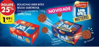Pingo Doce Bolachas Mini Bites Belga Saborosa 150g promoção
