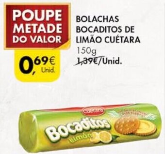 Pingo Doce Bolachas Bocaditos de Limão Cuétara 150g promoção