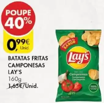 Pingo Doce Batatas Fritas Camponesas Lay's 160g promoção