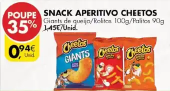 Pingo Doce Snack Aperitivo Cheetos promoção