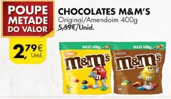Pingo Doce Chocolates M&M's 400g promoção