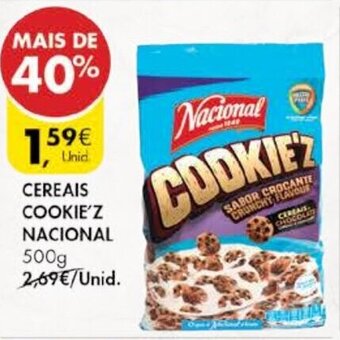 Pingo Doce Cereais Cookie'z Nacional 500g promoção