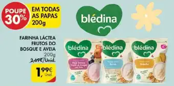 Pingo Doce Farinha Láctea Frutos do Bosque E Aveia Blédina 200g promoção