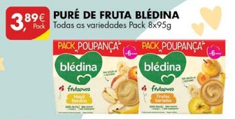Pingo Doce Puré de Fruta Blédina 8x95g promoção