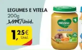 Pingo Doce Legumes e Vitela Blédina 200g promoção