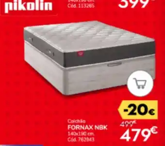 Conforama Colchão FORNAX NBK 140x190 cm. Cód. 762943 promoção