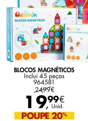 BLOCOS MAGNÉTICOS Inclui 45 peças