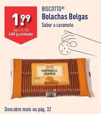 ALDI BISCOTTO Bolachas Belgas promoção