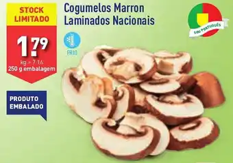 ALDI Cogumelos Marron Laminados Nacionais promoção