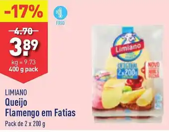 ALDI LIMIANO Queijo Flamengo em Fatias Pack de 2 x 200 g promoção