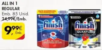 Pingo Doce Finish All in 1 Regular 85 Unid promoção