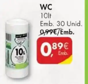 Pingo Doce WC 10lt 30 Unid promoção