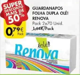 Pingo Doce Guardanapos Dupla Olé Renova 2x70 Unid promoção
